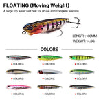 TSUYOKI 2026 Reals Pencil Lure 65mm 5.4g 100mm 14g Topwater Fishing Lures WTD Leurre De Surface Floating Stickbait Duo Wobblers