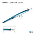 Hunthouse Floating Pencil Fishing Lures 225mm/40g Surface Hard Bait Propeller Needle For Fish Bluefish Seabass Tackle