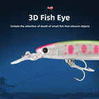 TSUYOKI Jerkbait Wobbler Fishing Lures Cherry Blood Deep Minnow 90mm 10g Artificial Hard Bait Jerk Bass Pike Trout Smith Baits