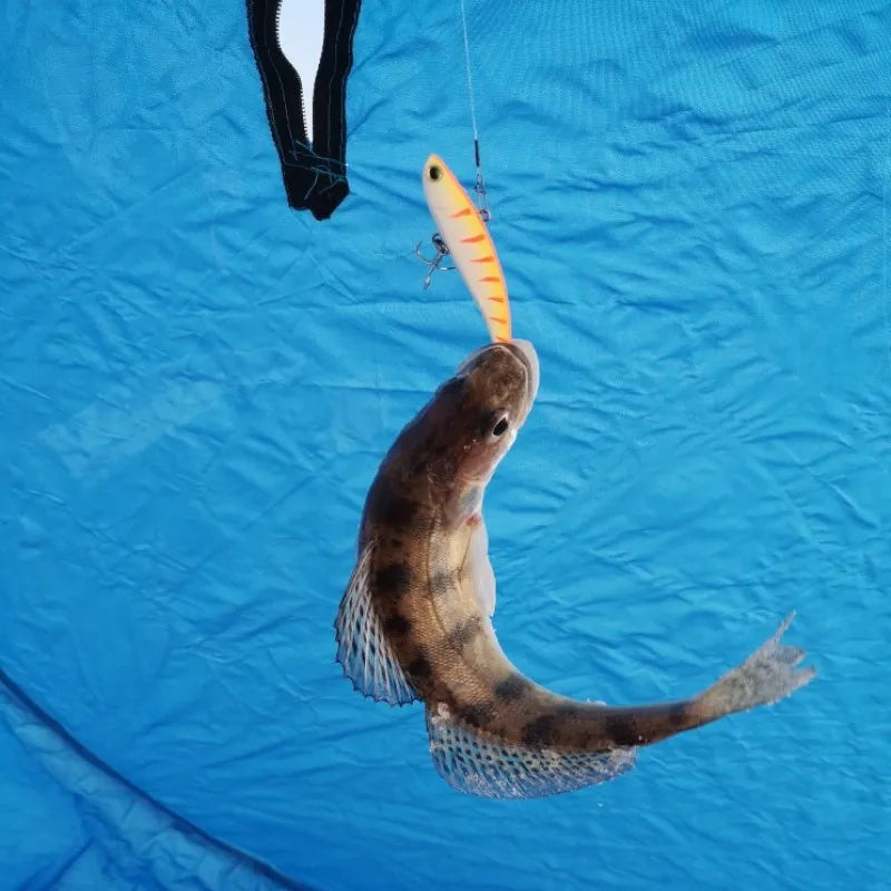 TSUYOKI Vibration Sinking Baits Winter Fishing Lure Lipless VIB Rattin Wobbler Ice Balance Rattlin Lures For Pike IMA Koume Lure