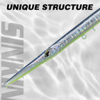 Hunthouse Pencil 180 3 Section Fishing Lure 180mm/22g Needle Sinking Swimbait Saltwater Artificial For Seabass Fish Tackle