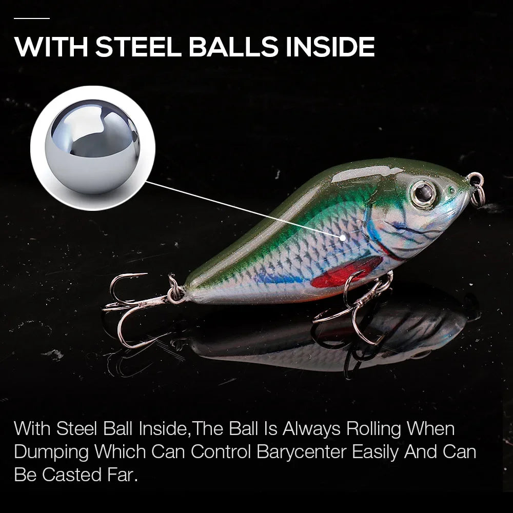 TSUYOKI 15/25/51g Slow Sinking Salmo Slider Jerkbait Sinker 60/80/100mm Artificial Loud Sound Wobbler Mysky Carp Bass Crankbait