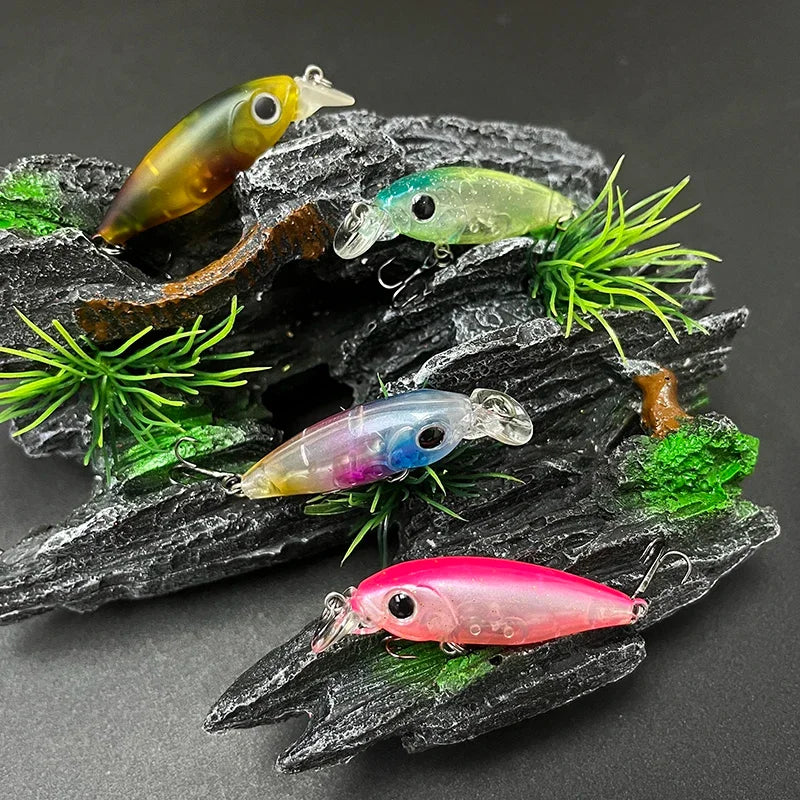 TSUYOKI 45mm 4g Floating Mini Minnow Fishing Lures Smith Artificial Baits for Pesca Bass Sunfish Gunship 45F Fishing Accessories