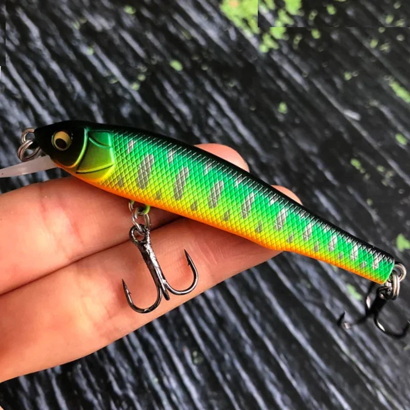 TSUYOKI Minnow Fishing Lure Wobbler for Freshwater Trout Artificial Bait Pike Carp Swimbait Jackall GH 70 Flatside jerkbaits