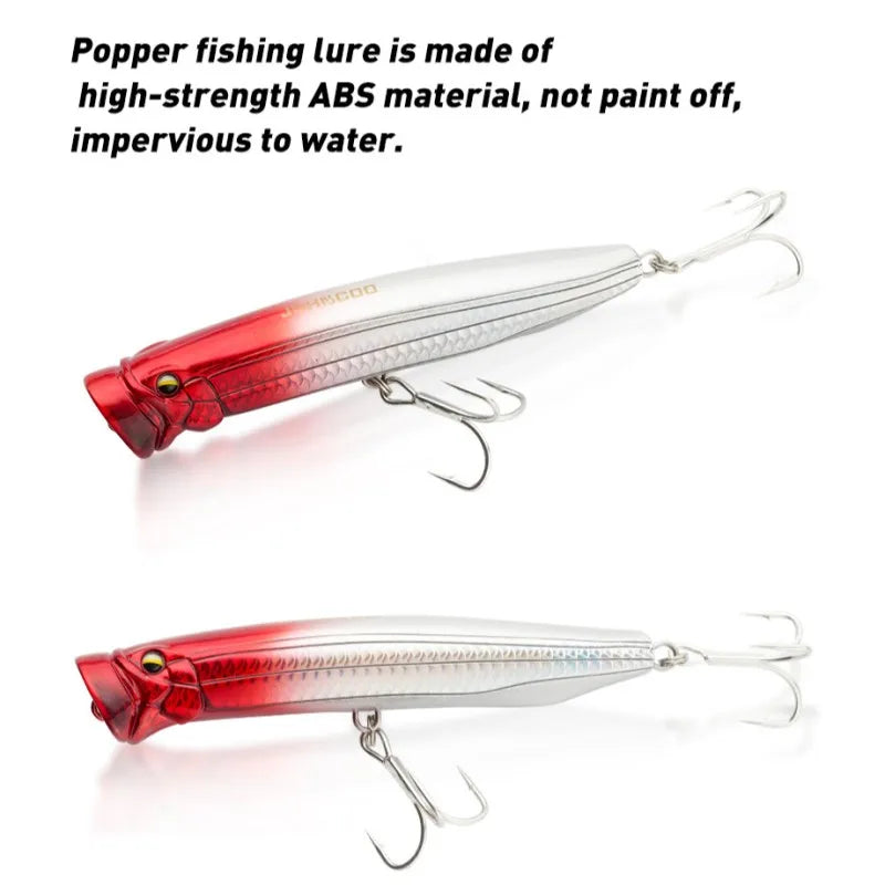 TSUYOKI New Feed Popper Fishing Lure Trolling Surface 120mm 30g Artificial Topwater Wobblers Hard Baits for Largemouth Bass Pike