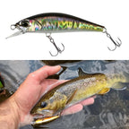 TSUYOKI 50mm 4g Sinking Minnow Stream Fishing Lure Artificial Wobbler Bait for Trout Bass Duo Spearhead Ryuki 50S Fishing Tackle