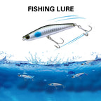 TSUYOKI Sinking Pencil Popper Lure 80mm 18g Japan Fishing Lure Ima Yoichi 80 Stickbait Wobbler for Barracuda SeaBass Bluefish
