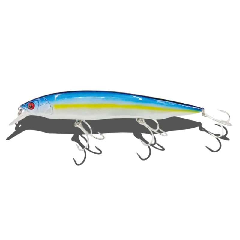 TSUYOKI Barracuda Lures 160mm 30g Minnow Wobbler Kanata 160F Saltwater Minnows Jerkbaits Floating Magabass Kanata Ayu 160 F SW