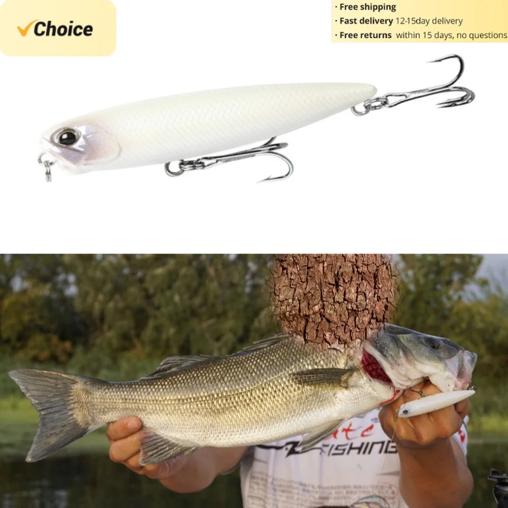 TSUYOKI 2026 Reals Pencil Lure 65mm 5.4g 100mm 14g Topwater Fishing Lures WTD Leurre De Surface Floating Stickbait Duo Wobblers