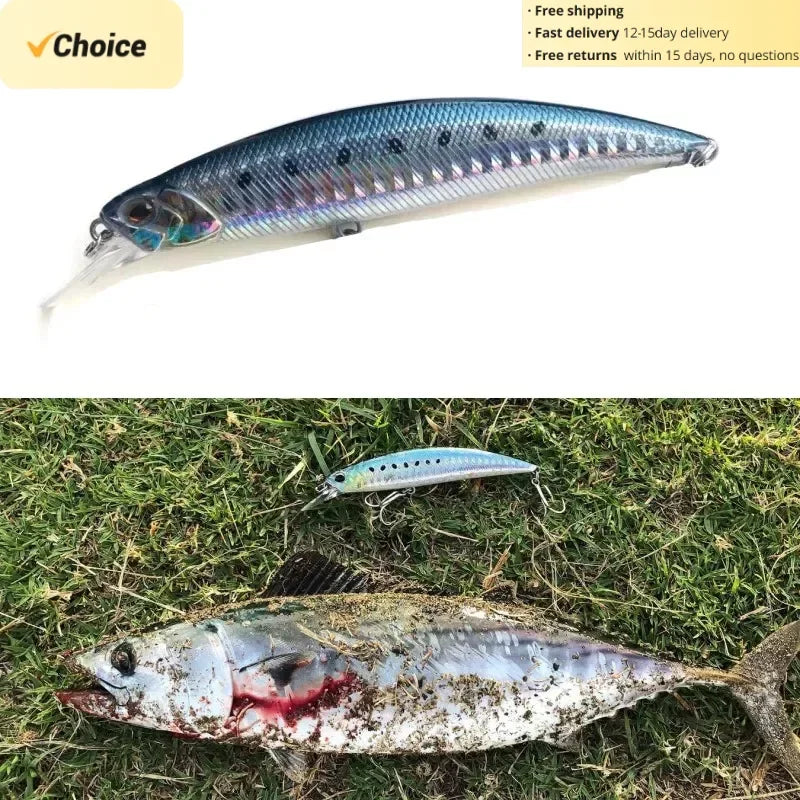 TSUYOKI Jerkbait Fishing Lure, Minnow Lure, Artificial Bait Duo Ryuki 95 Jerkbaits, Trout Bass, Hot Model, Professional Quality