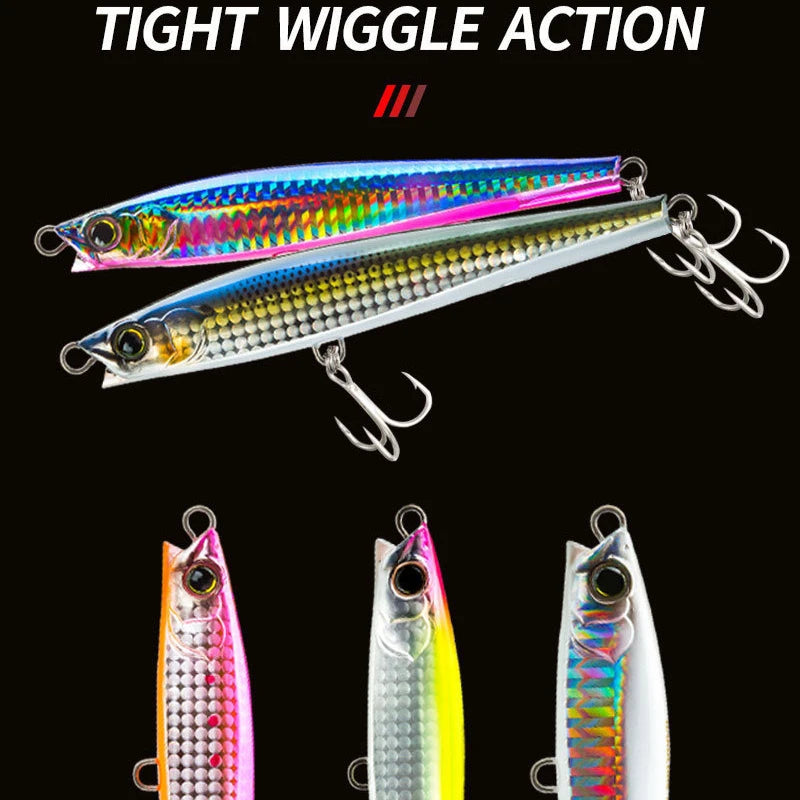 TSUYOKI Sinking Jig Minnow Hydro Monster Shot 110S Lipless Minnow 47g Artificial Fishing Lures for Grouper Bonito Yo-zuri Tackle