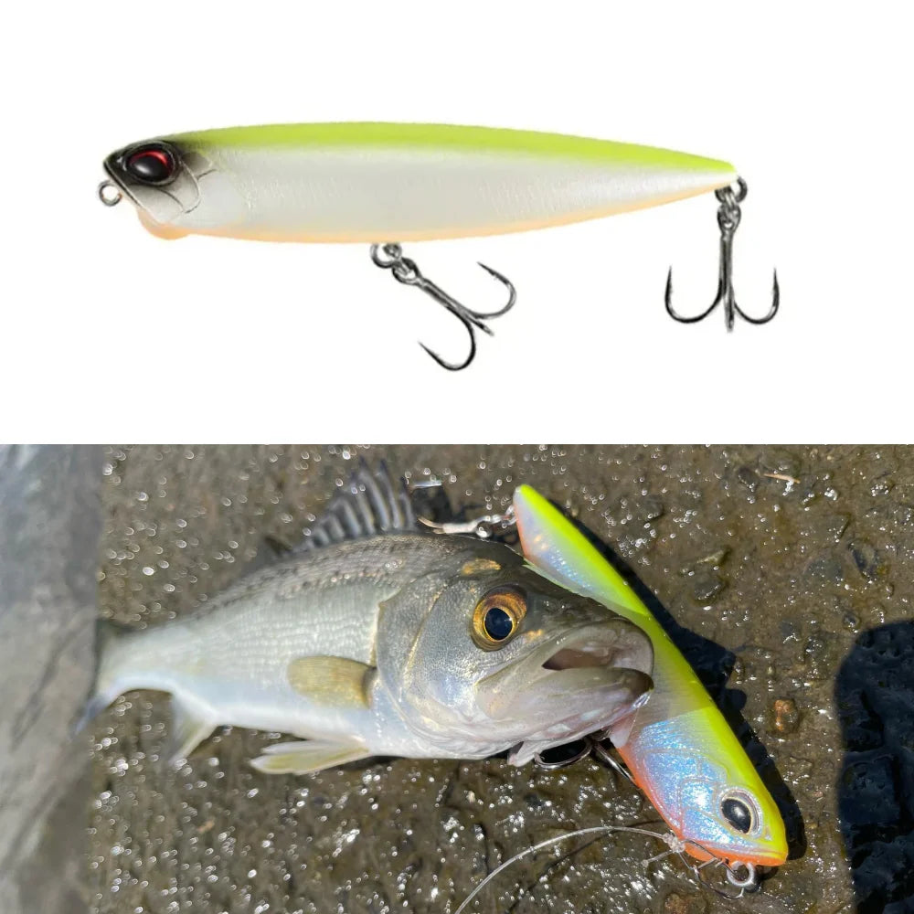 TSUYOKI Duo Realis Pencil Baits 85 Dog Walk Fishing 85mm 10g Duo Topwater WTD Lure Stickbaits for Floating Pencil Fishing Lure