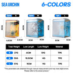 1/2pcs Sea Urchin Fishing Lure Silicone Urchin Soft Bait for Bream Sea Bass Mandarin Tilapia Topmouth Culter Lures Swimbaits