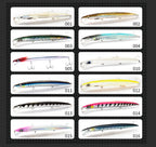 Hunthouse Sandeel Minnow Fishing Lure 143/173/208mm Long Casting Floating Wobblers Jerkbait Fish Tackle For Sea Bass LW402