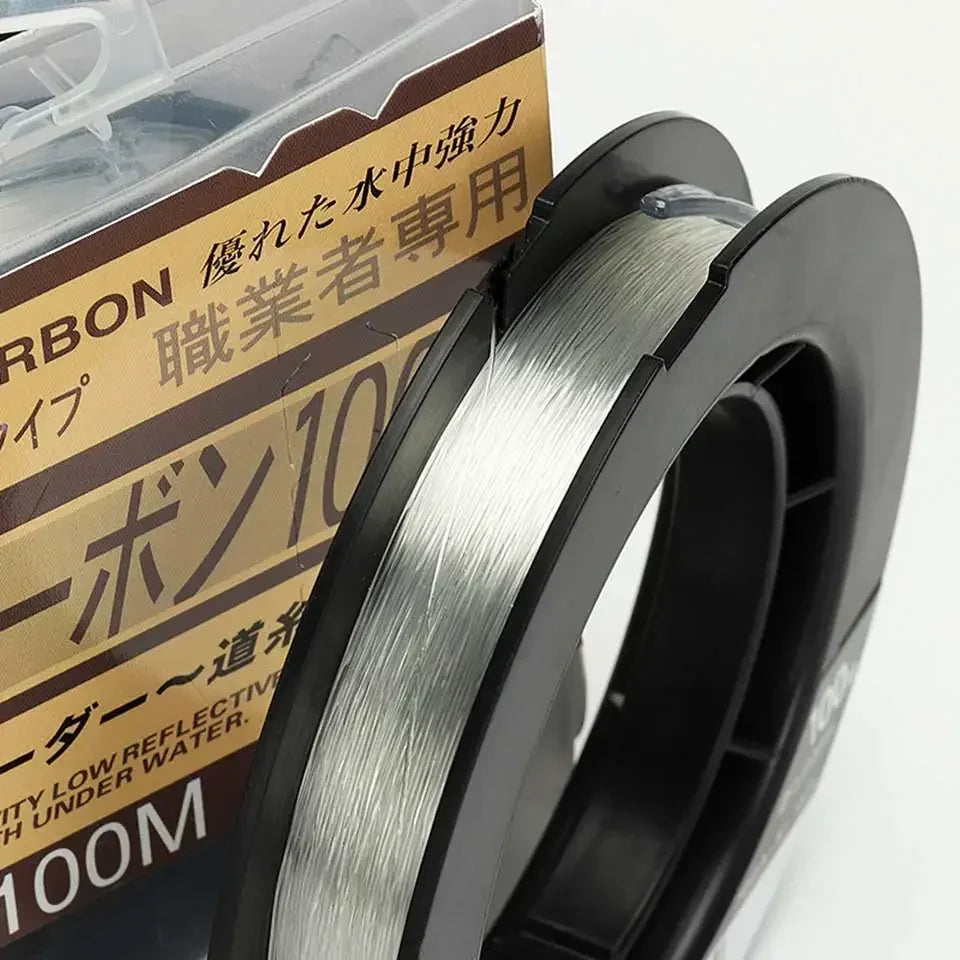 YGKDFC Japan Original 100M 100% Super Strong Fluorocarbon Fishing Line Carbon Line Front Wireway Transparent Monofilament