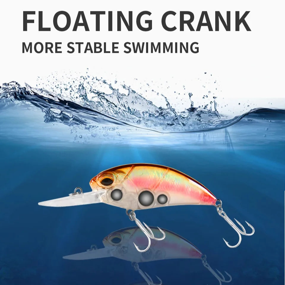 TSUYOKI Realis Crank M65 Fishing Lure, Crankbaits, Swing Bait, Japan Deep Diving Wobblers, Jerkbaits, Fishing Tackle Lures 2024