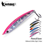 Hunthouse Sinking Pencil Fishing Lures 100mm 33g Sinking Stickbait Long Casting Jigging Artificial for Bass Trout Pesca Tackle