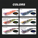 Hunthouse Squid Jigging Fishing Lure 110mm 22g Egi Pencil Sinking Hard Bait Luminous Saltwater Octopus Cuttlefish Fish Tackle