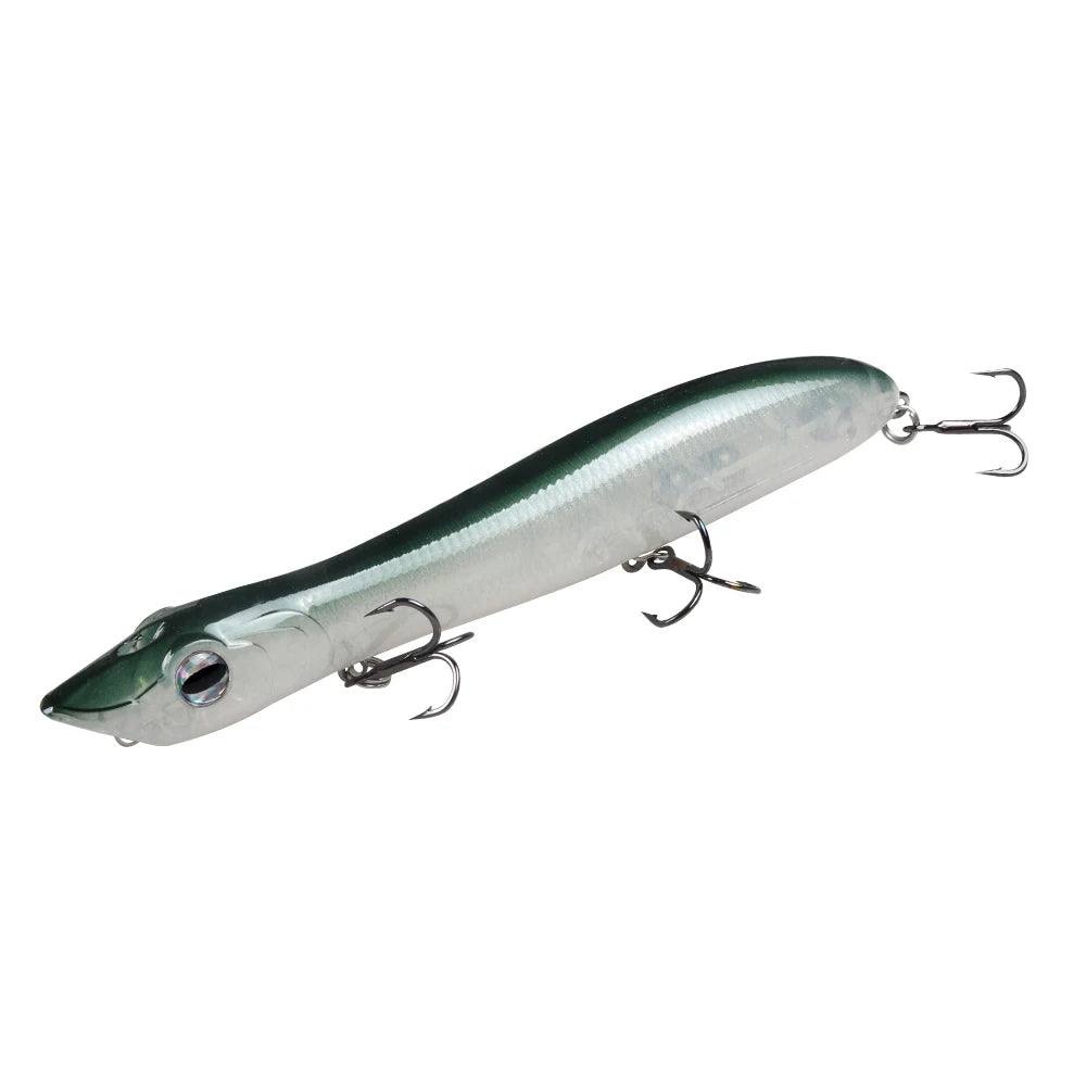 TSUYOKI Artificial Hard Bait Walker Popper for Bass Trout Fishing, Surface Popper Fish Lure, 125mm, 17.5g, WTD Patchinco 125