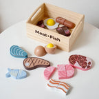 Product photo of Wooden Produce Playset, the best Toy Kitchens gift idea for sale on Glenmore, a store where you can find the perfect Toy for your home, hobbies, video games, or gifting—all in one place, curated for you.