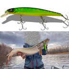 TSUYOKI Flirt Minnow Wobbler Jackall Magsquad 128sp Hard Plastic Lure Artificial Lures Bass Pike ABS Wobbler for Fish Jerk Bait