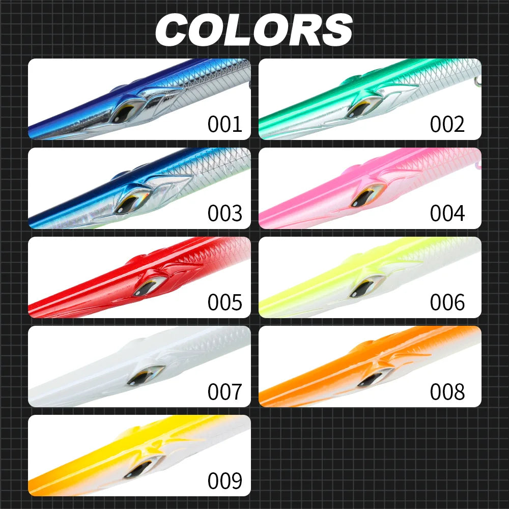 Hunthouse Pencil 180 3 Section Fishing Lure 180mm/22g Needle Sinking Swimbait Saltwater Artificial For Seabass Fish Tackle