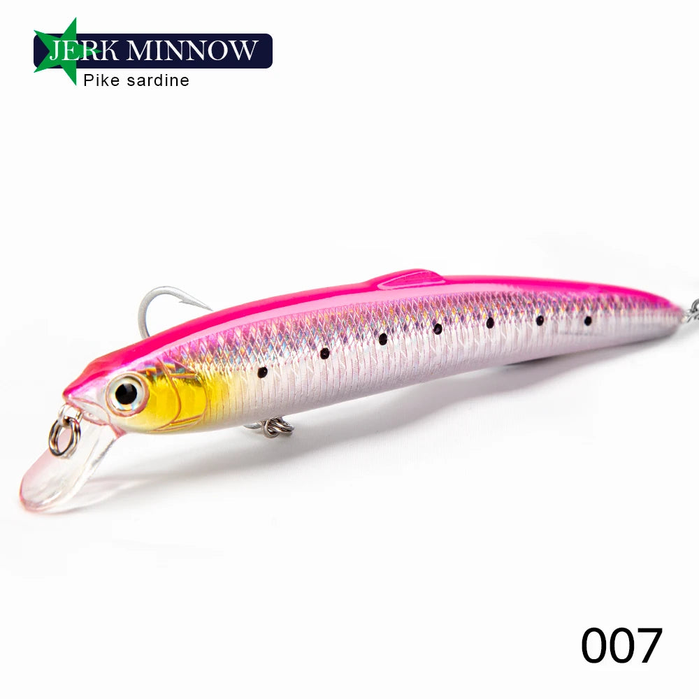 Hunthouse Saruna Minnow 90&125&147mm Floating Lure Wobbler Bait Jerkabit Lure For Fishing Seabass Minnow Bait