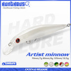 Hunthouse Trout Fishing Lure Sinking Jerkbait 70/80/105mm 7/8.5/18.5g Artist Minnow Sea Fishing Bait Twitch Hard Lure For Bass