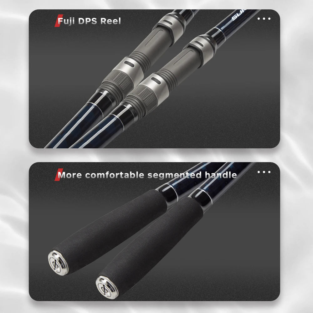 Hunthouse Surf Gazer Spinning Fishing Rod Long Cast Surfcasting Beach Fuji Guide Carbon Fiber 4.27m 4.05m 4.25m 3 Section Fish