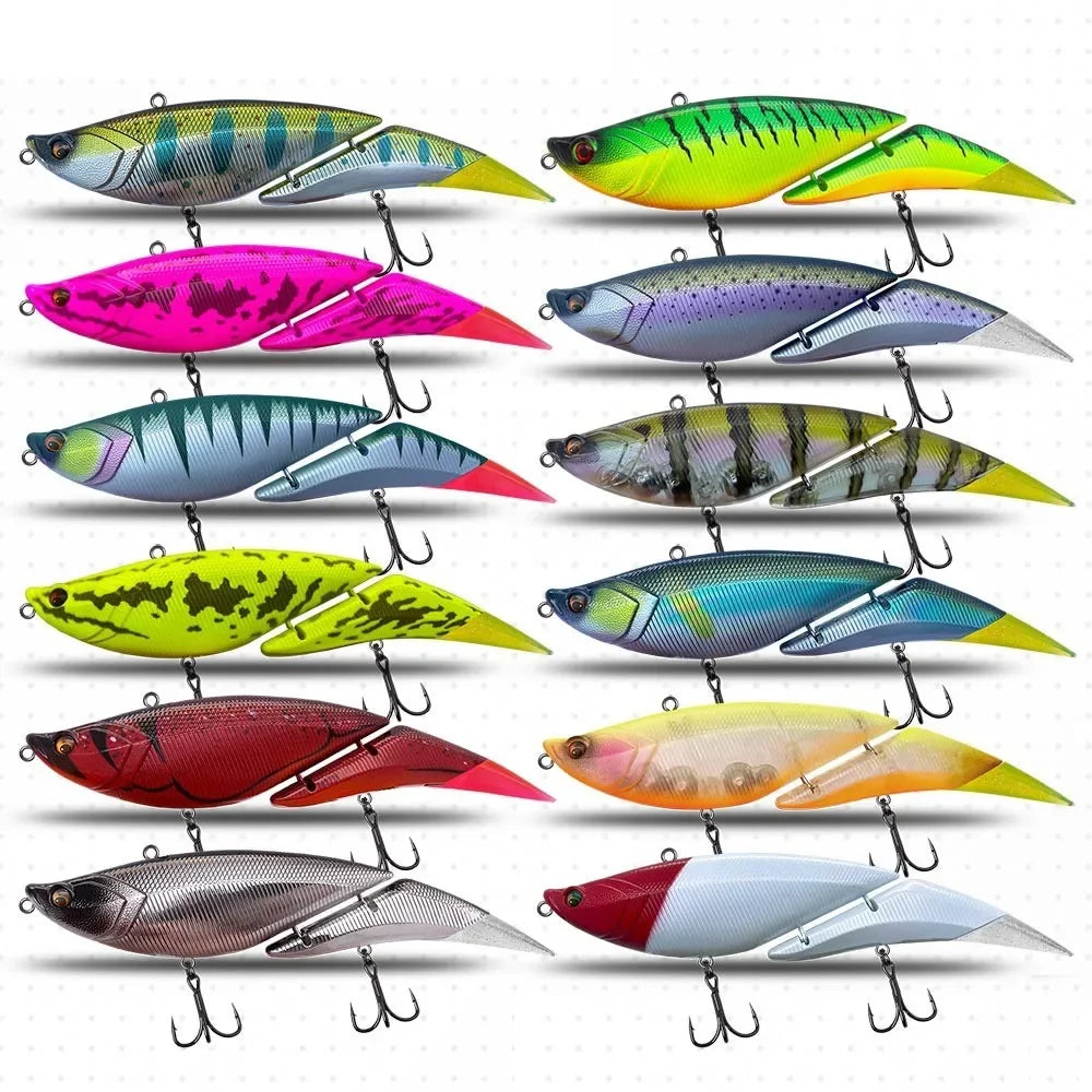 TSUYOKI Swimbait Jointed Lure, Freshwater, Floating Wobbler, Two Tails, Big Giant Fishing Lure, DaVinci 190, 55g, 190mm