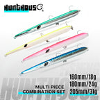Hunthouse 4PCS Combination Needle Fish Shape Lure 18g/24g/31g Floating Pencil Bait WTD Long Casting Stickbait Tackle LW118