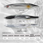 Hunthouse New Dragonfly Crawler Pencil Fishing Lure 80mm 6.5g Surface Popper Floating Topwater Stickbait  Superficial Buzzbait