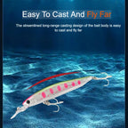 TSUYOKI Jerkbait Wobbler Fishing Lures Cherry Blood Deep Minnow 90mm 10g Artificial Hard Bait Jerk Bass Pike Trout Smith Baits