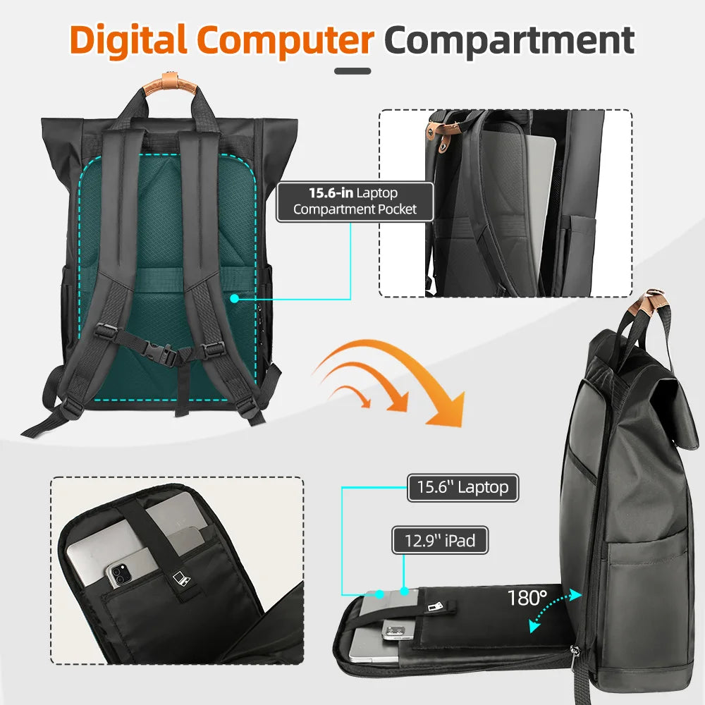 Product photo of Expandable Laptop Backpack, the best Laptop Backpacks gift idea for sale on Glenmore, a store where you can find the perfect Sports & Outdoors for your home, hobbies, video games, or gifting—all in one place, curated for you.