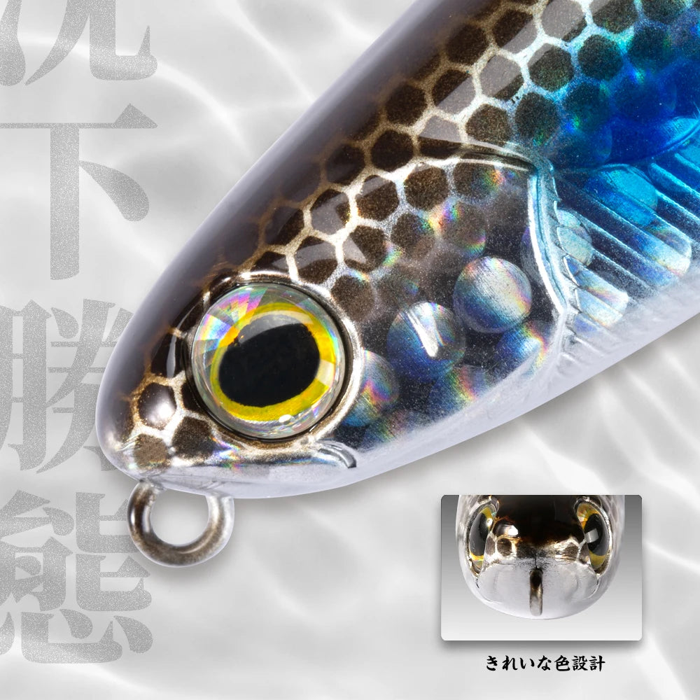 Hunthouse Floating Topwater Pencil Fishing Lure 60mm 90mm 100mm Surface Hard Bait WTD Saltwater For Pike Bass Trout Fish Tackle