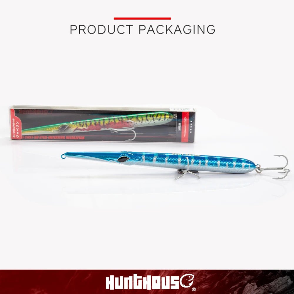 Hunthouse 4PCS Combination Needle Fish Shape Lure 18g/24g/31g Floating Pencil Bait WTD Long Casting Stickbait Tackle LW118