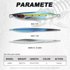 Hunthouse Metal Jig Fishing Lure Spoon Slow Sinking Hard Bait 65mm 20g jigging Casting For Saltwater Pike Bass Trout Fish Tackle
