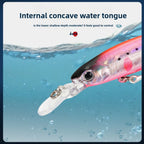 TSUYOKI Jerkbait Wobbler Fishing Lures Cherry Blood Deep Minnow 90mm 10g Artificial Hard Bait Jerk Bass Pike Trout Smith Baits