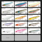 Hunthouse Floating Topwater Pencil Fishing Lure Hard Bait Surface WTD Wobblers Trolling 100/90/60mm Saltwater For Bass Tackle