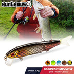 Hunthouse Magallon Pike Fishing Lure Minnow Quality Professional Bait 113mm 13.7g Fishing Jointed Bait