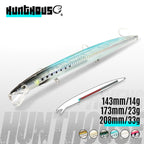 Hunthouse Sandeel Minnow Fishing Lure 143/173/208mm Long Casting Floating Wobblers Jerkbait Fish Tackle For Sea Bass LW402