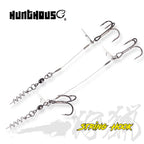 Hunthouse Soft Lure Rig Single Double Hook Rigging 9cm And 12cm For Big Shad Fishing Tackle Fishing Tool Pescar Origin Hook