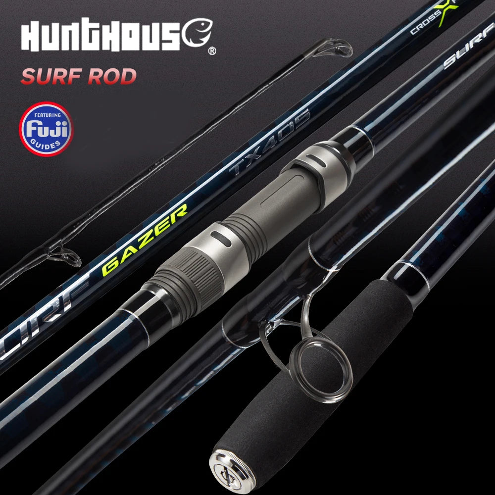 Hunthouse Surf Gazer Spinning Fishing Rod Long Cast Surfcasting Beach Fuji Guide Carbon Fiber 4.27m 4.05m 4.25m 3 Section Fish
