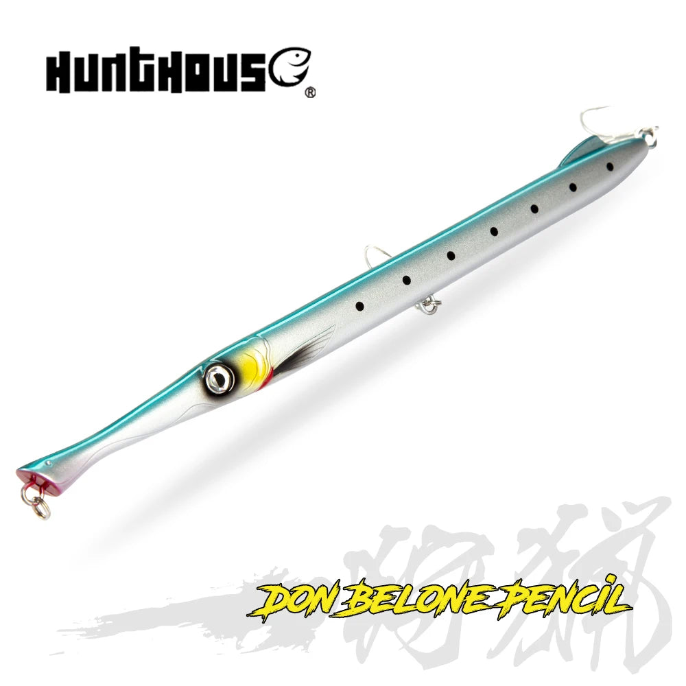 Hunthouse Fishing Lure Don Belone Long Casting Sinking Pencil Bait 225mm/27g/23g Stickbait Pesca Saltwater Leerfish Bluefish