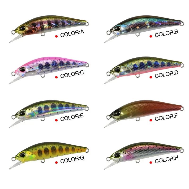 TSUYOKI 50mm 4g Sinking Minnow Stream Fishing Lure Artificial Wobbler Bait for Trout Bass Duo Spearhead Ryuki 50S Fishing Tackle