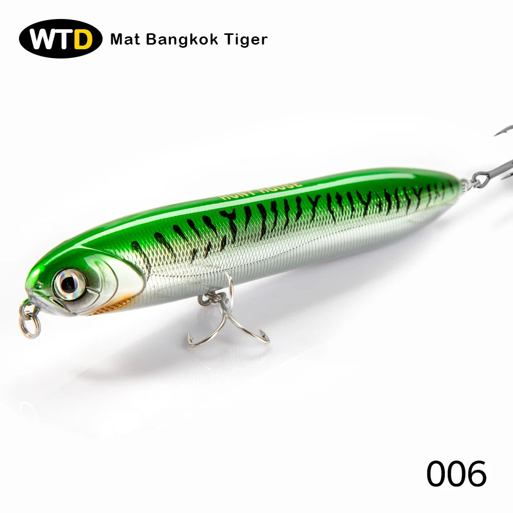 Hunthouse Chatterbeast Surface Topwater Lure 140mm 29g WTD Floating Pencil Bait Long Casting For Fishing Pike Loud Sound