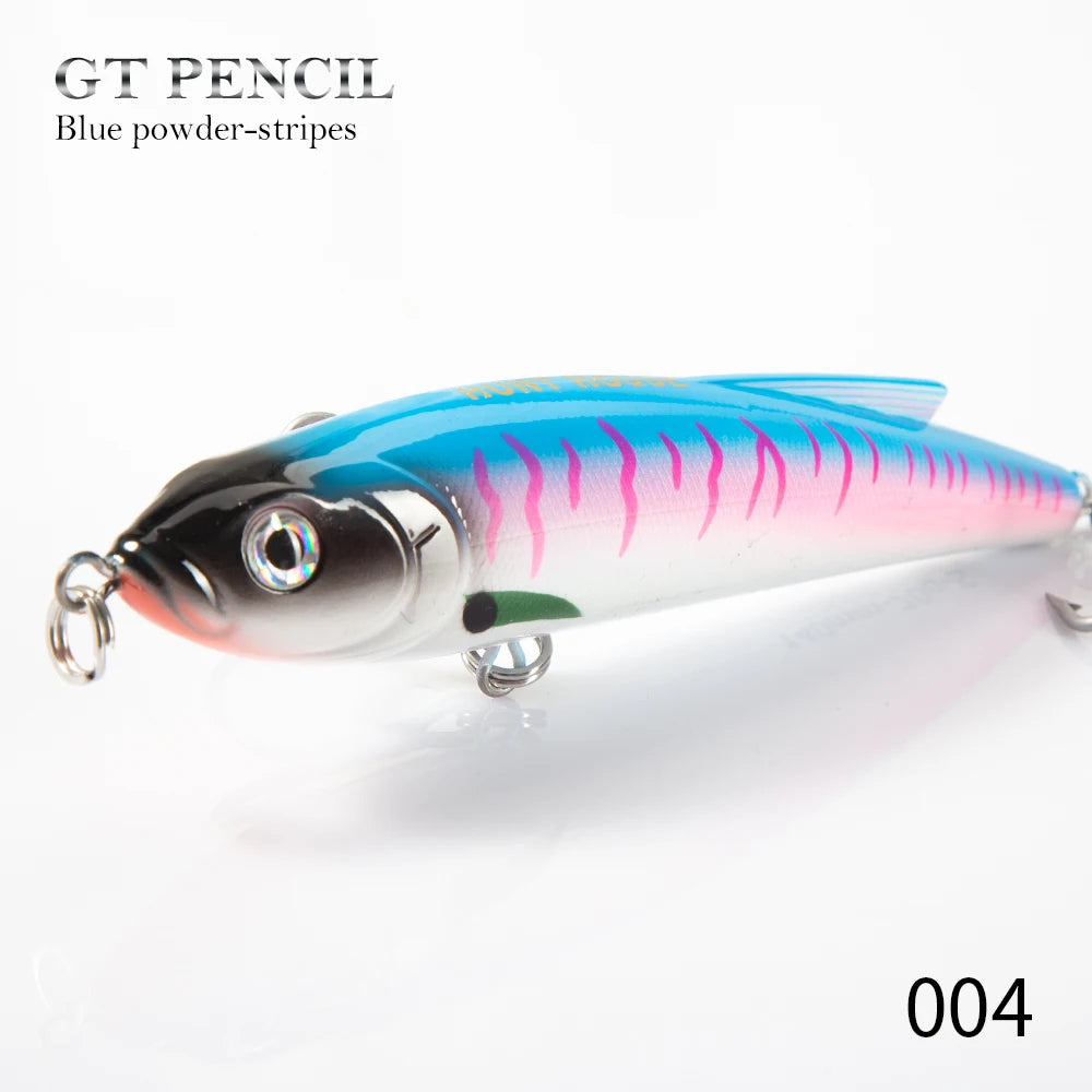 Hunthouse GT Pencil Fishing Lure 140mm 70g Trolling Saltwater Sinking Stickbait Wobbler Artificial Trout Tuna Seabass LW136