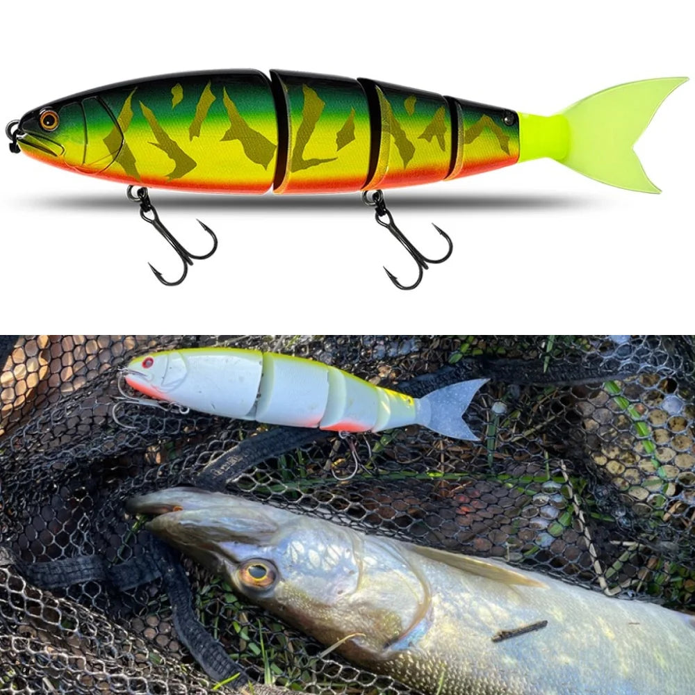 TSUYOKI Balam 245 Swimbait Fishing Lures 105g/118g Sinking Jointed Bait Floating Giant Bait Pesca Lures for Pike Largemouth Bass