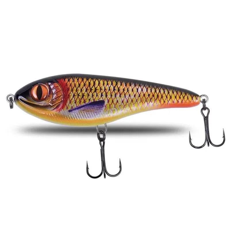 TSUYOKI 20/30/50g Sinking Jerkbait Slider Swim Glidebait 120 Westin Artificial Wobblers Loud Sound Fishing Lure for Pike Zander