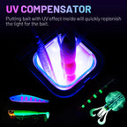 Hunthouse UV Accumulator LED Ultraviolet Lamp 21.5*10.5*7cm For Luminous Fishing Lures Fill Light Fishing Tool LW318